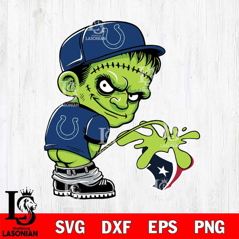 Indianapolis Colts Frankenstein Piss On Houston Texans Svg Eps Dxf Png File, Digital Download, Instant Download