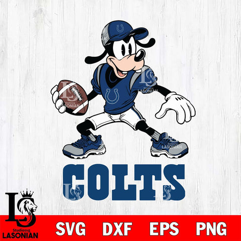 Indianapolis Colts Goofy Disney, Svg Eps Dxf Png File, Digital Download