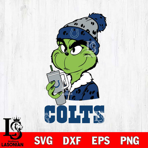 Indianapolis Colts Grinch Bougie Leopard Svg Eps Dxf Png File, Digital Download, Instant Download