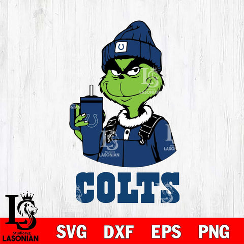 Indianapolis Colts Grinch Football Christmas Svg Eps Dxf Png File,Cricut svg files, Digital Download, Instant Download