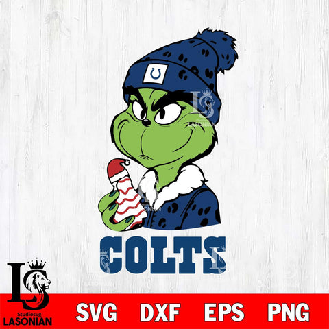 Indianapolis Colts Grinch Tree Cake Svg Eps Dxf Png File, Digital Download, Instant Download