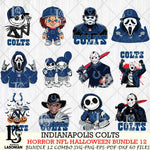 Indianapolis Colts Halloween Bundle 12 SVG Svg Eps Dxf Png File, Bundle NFL svg, Digital Download, Instant Download