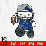 Indianapolis Colts Hello Kitty sport Svg Eps Dxf Png File, Digital Download, Instant Download