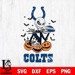 Indianapolis Colts Jack Skellington 2 halloween Svg Eps Dxf Png File, Digital Download, Instant Download