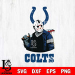 Indianapolis Colts Jason Voorhees 10 Svg Eps Dxf Png File, Digital Download