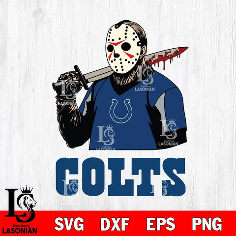 Indianapolis Colts Jason Voorhees 11 Svg Eps Dxf Png File, Digital Download