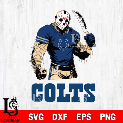 Indianapolis Colts Jason Voorhees Svg Eps Dxf Png File, Digital Download