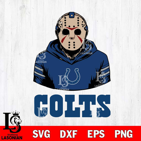 Indianapolis Colts Jason Voorhees 4 Svg Eps Dxf Png File, Digital Download