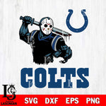 Indianapolis Colts Jason Voorhees 5 Svg Eps Dxf Png File, Digital Download