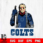 Indianapolis Colts Jason Voorhees 6 Svg Eps Dxf Png File, Digital Download