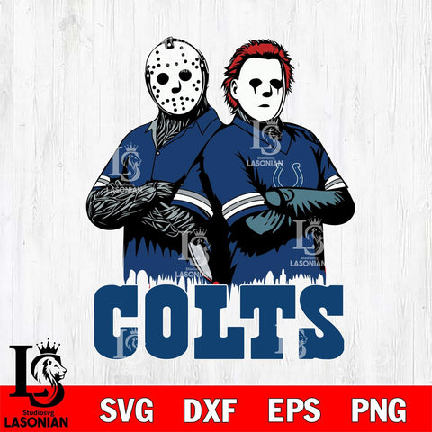 Indianapolis Colts Jason Voorhees 8 Svg Eps Dxf Png File, Digital Download