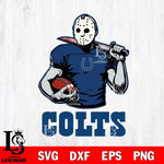 Indianapolis Colts Jason Voorhees 9 Svg Eps Dxf Png File, Digital Download