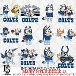 Indianapolis Colts NFL Bundle 12 Svg Eps Dxf Png File, Digital Download, Instant Download