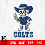 Indianapolis Colts Skeleton Football 2 Svg Eps Dxf Png File, Digital Download