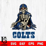 Indianapolis Colts Skeleton Football 3 Svg Eps Dxf Png File, Digital Download