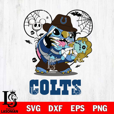 Indianapolis Colts Stitch Freddy Krueger Halloween Svg Eps Dxf Png File, Digital Download, Instant Download