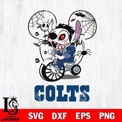 Indianapolis Colts Stitch Jigsaws Halloween Svg Eps Dxf Png File, Digital Download, Instant Download