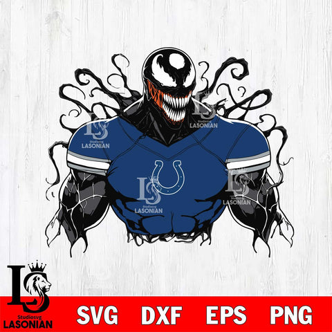 Indianapolis Colts Venom Marvel Svg Eps Dxf Png File, Digital Download, Instant Download