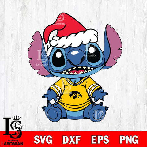 Iowa Hawkeyes Baby Stitch Christmas Svg Eps Dxf Png File, Digital Download, Instant Download