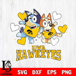 Iowa Hawkeyes Bluey & Bingo 10 Svg Eps Dxf Png File, NCAA svg, Digital Download, Instant Download