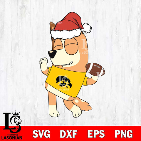 Iowa Hawkeyes Bluey Chilli Christmas Svg Eps Dxf Png File, Digital Download, Instant Download