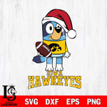 Iowa Hawkeyes Bluey Christmas Svg Eps Dxf Png File, Digital Download