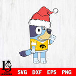 Iowa Hawkeyes Bluey Christmas Svg Eps Dxf Png File, Digital Download, Instant Download