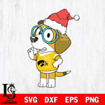 Iowa Hawkeyes Bluey Honey Christmas Svg Eps Dxf Png File, Digital Download, Instant Download