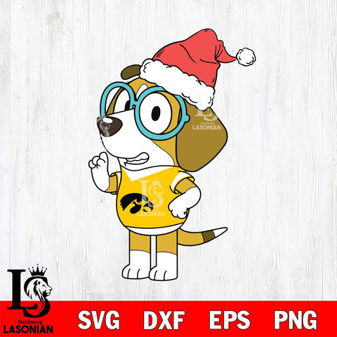 Iowa Hawkeyes Bluey Honey Christmas Svg Eps Dxf Png File, Digital Download, Instant Download