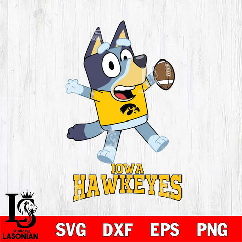 Iowa Hawkeyes Bluey Sport Football Svg Eps Dxf Png File,NCAA Svg Files,Bluey svg ,Digital Download ,Instant Download, Cricut File