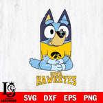 Iowa Hawkeyes Bluey Styles Football Svg Eps Dxf Png File,NCAA Svg Files,Bluey svg ,Digital Download ,Instant Download, Cricut File