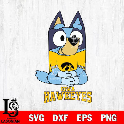 Iowa Hawkeyes Bluey Styles Football Svg Eps Dxf Png File,NCAA Svg Files,Bluey svg ,Digital Download ,Instant Download, Cricut File