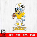 Iowa Hawkeyes Bluey rugby Svg Eps Dxf Png File, Digital Download ,Instant Download, Cricut File