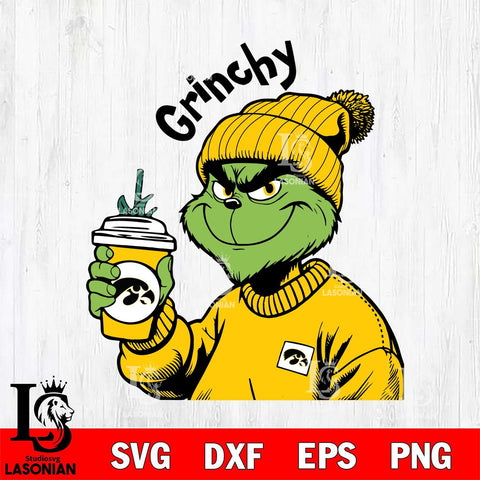 Iowa Hawkeyes Boujee Grinch 10 Svg Eps Dxf Png File, Digital Download, Instant Download