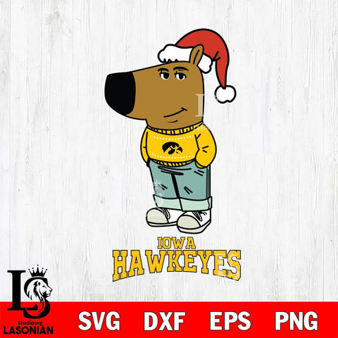 Iowa Hawkeyes Chill Guy Christmas Svg Eps Dxf Png File,NCAA Svg Files,Chill Guy svg ,Digital Download ,Instant Download, Cricut File