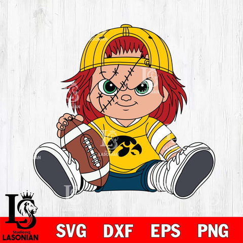 Iowa Hawkeyes Chucky Horror 11 Svg Eps Dxf Png File, NCAA svg, Digital Download, Instant Download