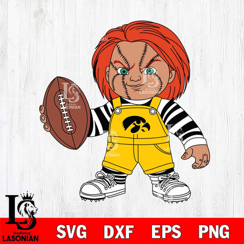 Iowa Hawkeyes Chucky Horror 12 Svg Eps Dxf Png File, NCAA svg, Digital Download, Instant Download