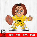 Iowa Hawkeyes Chucky Horror 2 Svg Eps Dxf Png File, NCAA svg, Digital Download, Instant Download