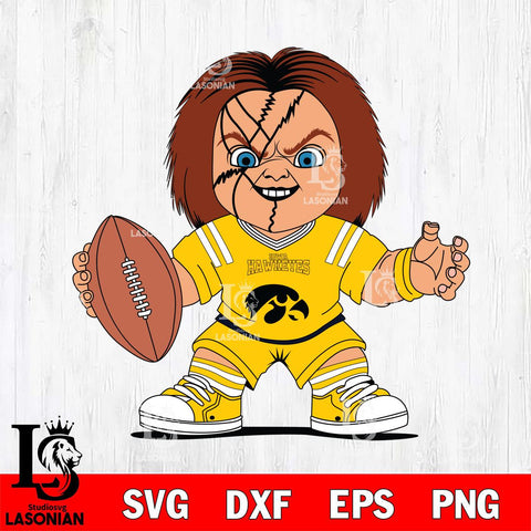 Iowa Hawkeyes Chucky Horror 2 Svg Eps Dxf Png File, NCAA svg, Digital Download, Instant Download