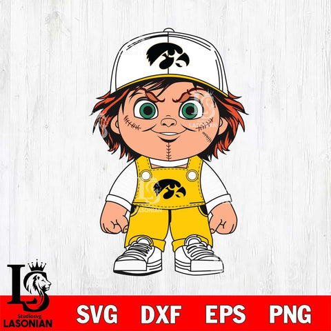 Iowa Hawkeyes Chucky Horror Svg Eps Dxf Png File, NCAA svg, Digital Download, Instant Download