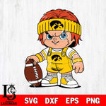 Iowa Hawkeyes Chucky Horror 5 Svg Eps Dxf Png File, NCAA svg, Digital Download, Instant Download