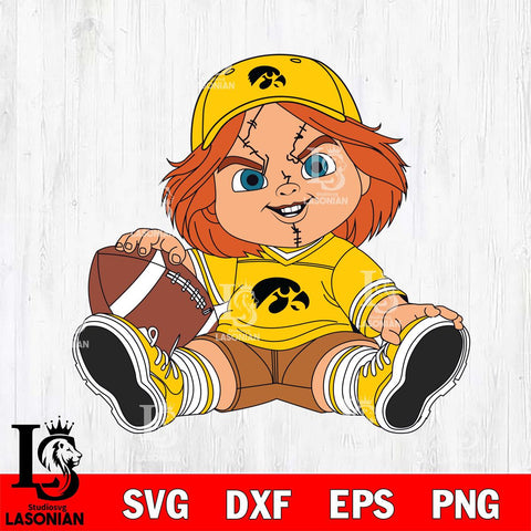 Iowa Hawkeyes Chucky Horror 8 Svg Eps Dxf Png File, NCAA svg, Digital Download, Instant Download