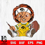 Iowa Hawkeyes Chucky Horror 9 Svg Eps Dxf Png File, NCAA svg, Digital Download, Instant Download