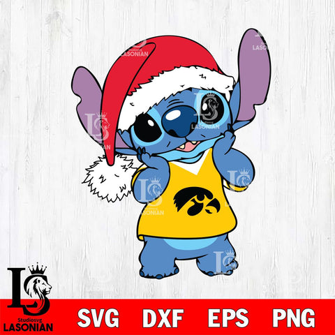 Iowa Hawkeyes Cute Stitch Christmas Svg Eps Dxf Png File, Digital Download, Instant Download