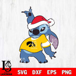 Iowa Hawkeyes Disney Lilo & Stitch Christmas Svg Eps Dxf Png File, Digital Download, Instant Download