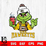 Iowa Hawkeyes Grinch with coffee Svg Eps Dxf Png File, Digital Download, Instant Download