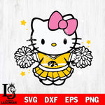 Iowa Hawkeyes Hello Kitty Cheerleader 10 Svg Eps Dxf Png File, Digital Download, Instant Download