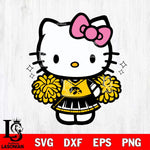 Iowa Hawkeyes Hello Kitty Cheerleader Svg Eps Dxf Png File, Digital Download, Instant Download