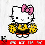 Iowa Hawkeyes Hello Kitty Cheerleader 2 Svg Eps Dxf Png File, Digital Download, Instant Download