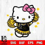 Iowa Hawkeyes Hello Kitty Cheerleader 4 Svg Eps Dxf Png File, Digital Download, Instant Download